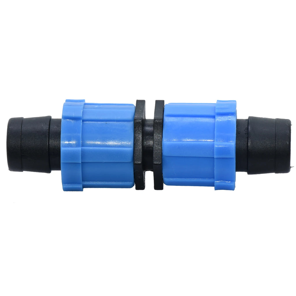 20PCS 5/8 inch Drip Tape Couplings for Irrigation 16mm Hose Repair 2-Way Quick Connector Thread Lock Extension Joint