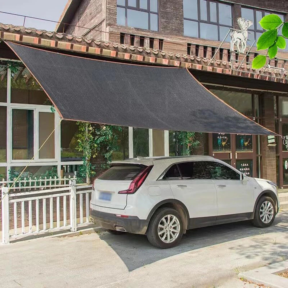 50% Black Shade Cloth with Grommets Durable Mesh Tarp Resistant Garden Sun Shade Netting for Pergola Greenhouse Plants Growing