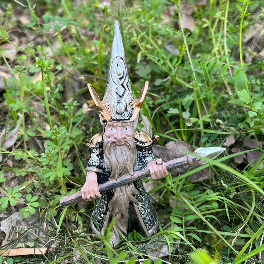 Medieval Warrior Garden Gnome Statues – 4 Styles (Resin, Outdoor)