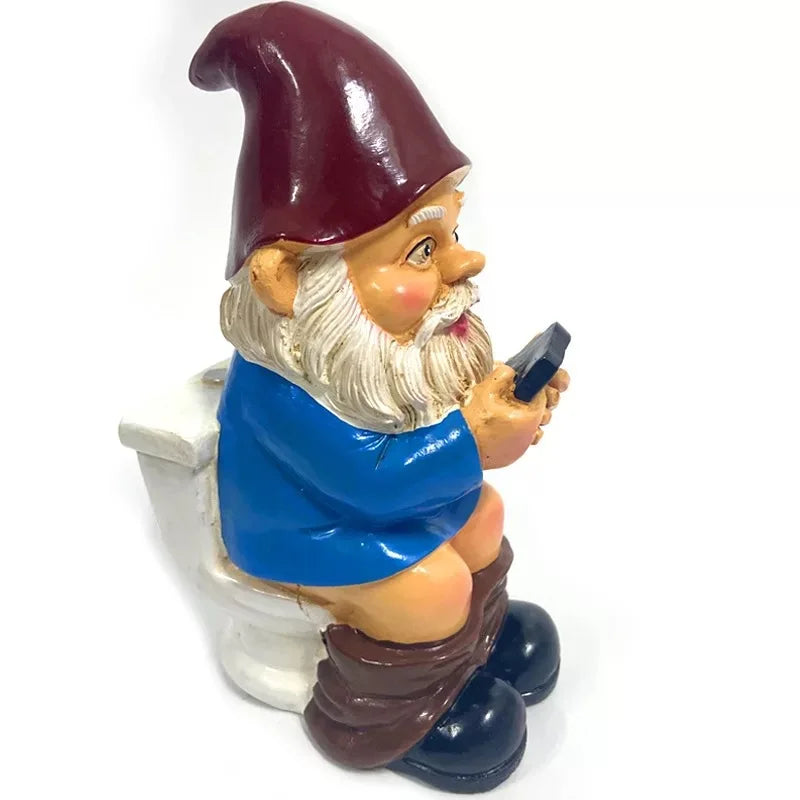 Funny Garden Gnome Statue