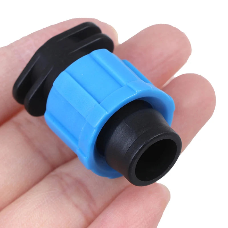 10PCS 16mm Drip Irrigation Tape End Plug Pipe Fitting Connectors Thread Lock