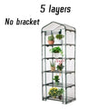 PVC Plastic Mini Greenhouse Tiered Growbag Grow House with Cover Five Floor Green Garden Greenhouse Outdoor for Household