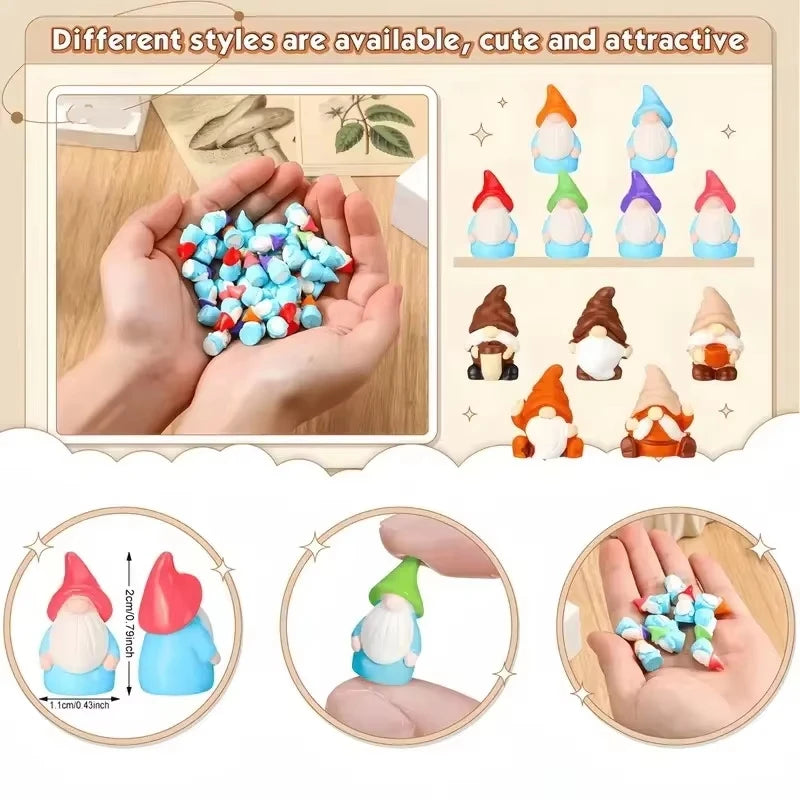 Mini Resin Gnome Figurines – Bulk Pack (10, 20, 50 or 100pcs)