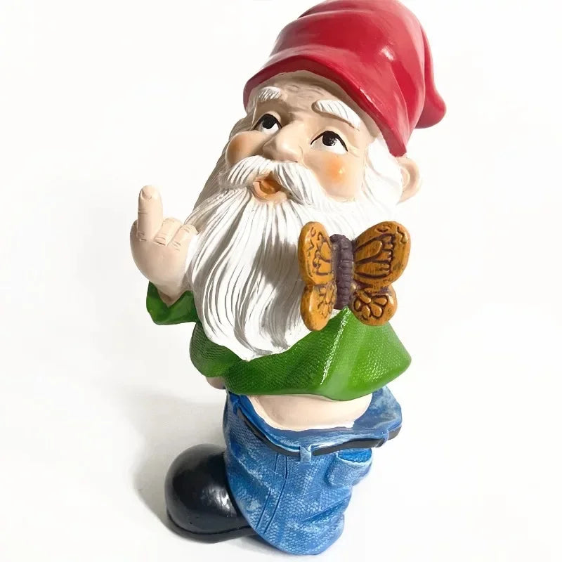 Funny Garden Gnome Statue