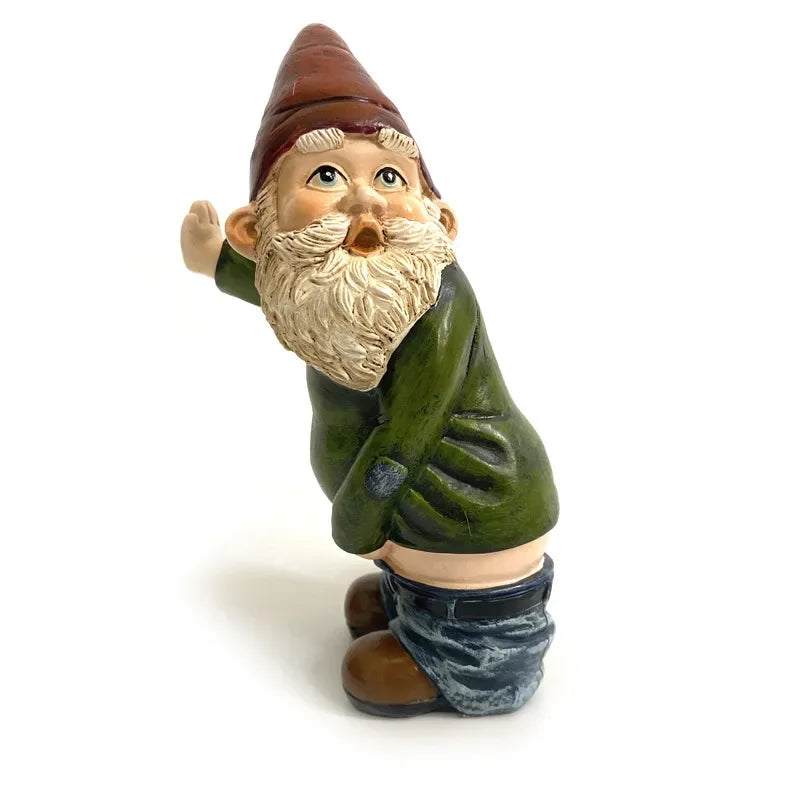 Funny Garden Gnome Statue