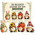 3D Beaded Gnome DIY Kit, 4 Adorable Bead Gnomes Ornament Set, Beginner Friendly Handicraft Hobby Kit For Adult Craft Lovers