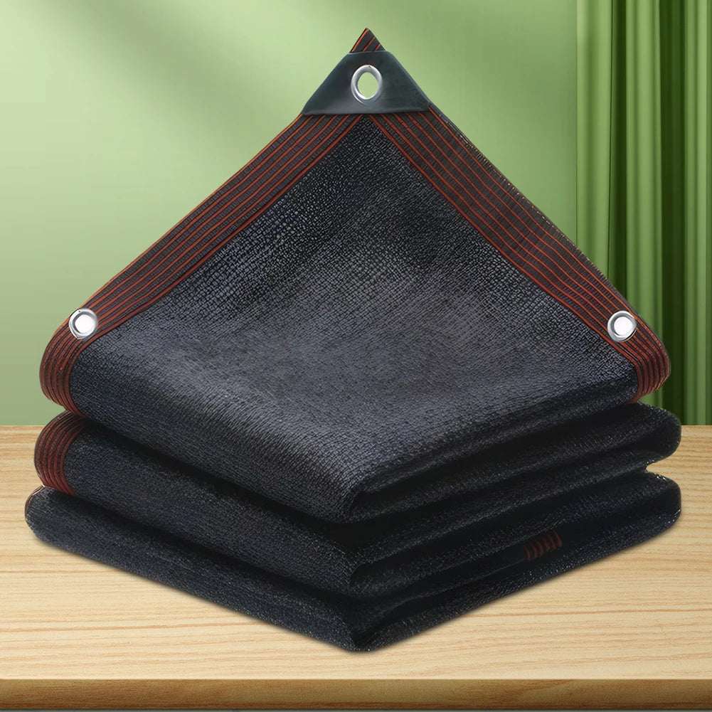 50% Black Shade Cloth with Grommets Durable Mesh Tarp Resistant Garden Sun Shade Netting for Pergola Greenhouse Plants Growing