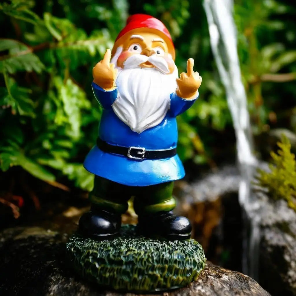 Funny Garden Gnome Statue