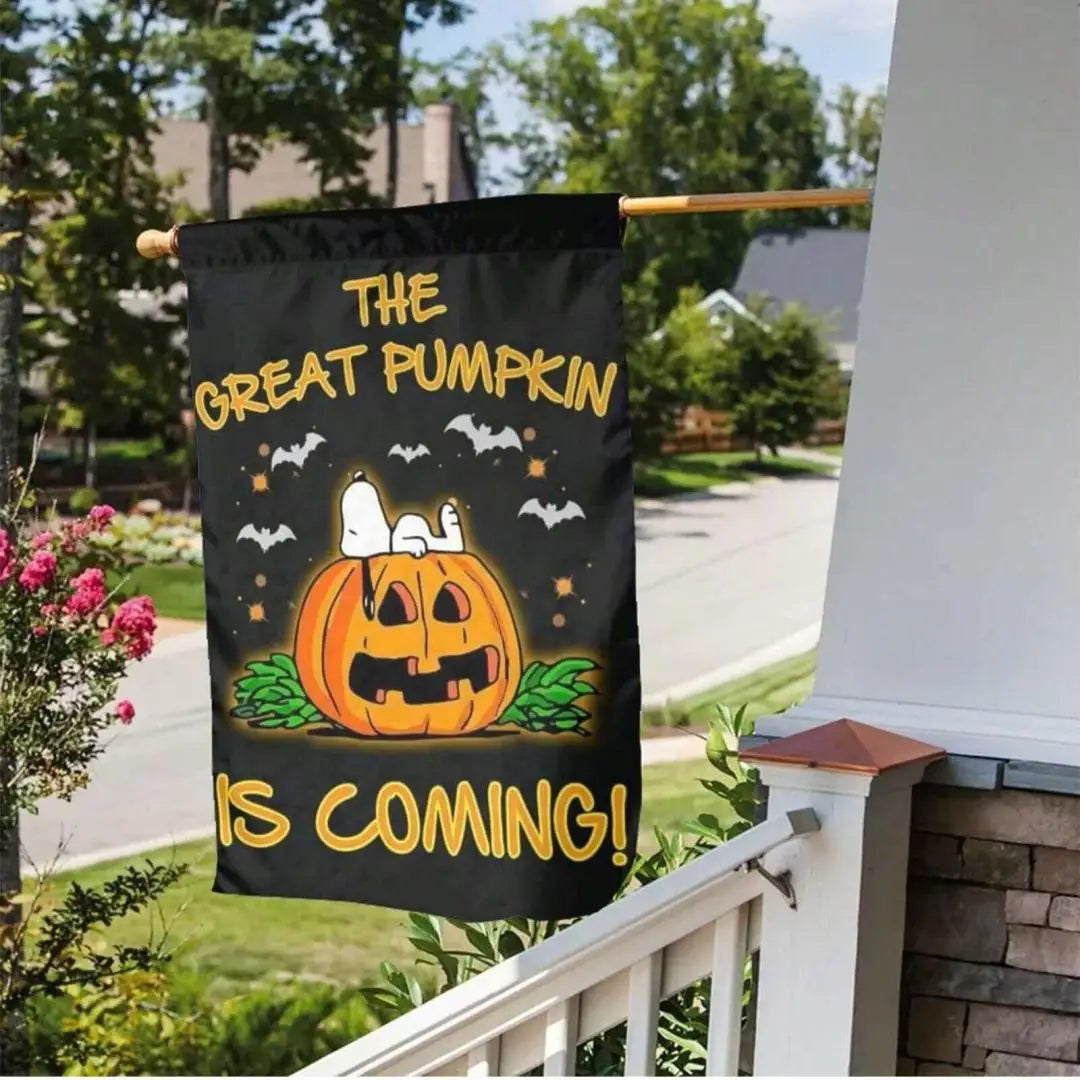Halloween Garden Flag – Double-Sided Pumpkin & Ghost