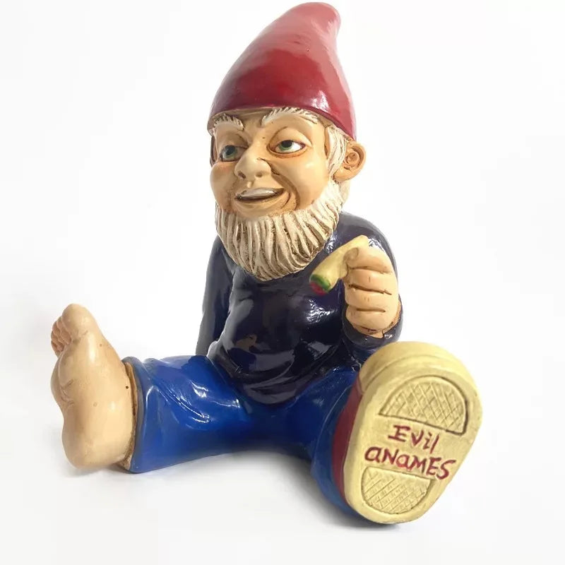 Funny Garden Gnome Statue