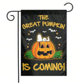 Halloween Garden Flag – Double-Sided Pumpkin & Ghost