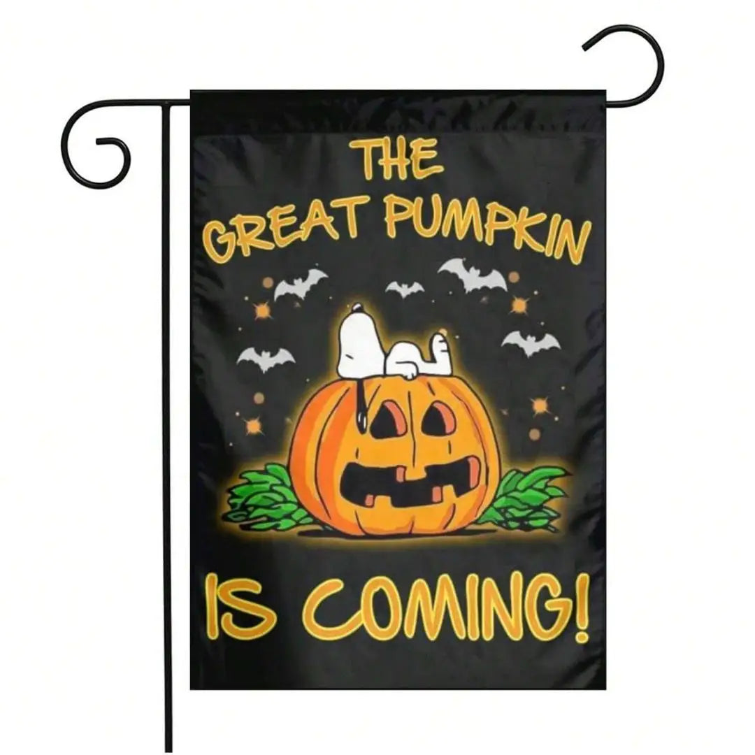 Halloween Garden Flag – Double-Sided Pumpkin & Ghost
