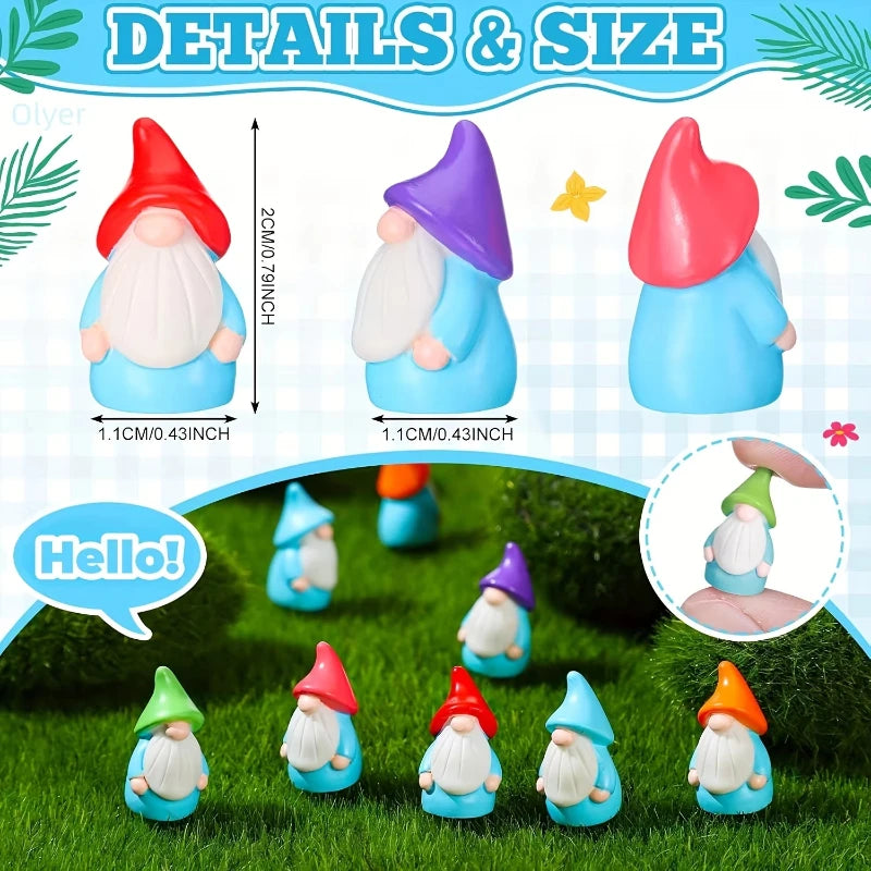 Mini Resin Gnome Figurines – Bulk Pack (10, 20, 50 or 100pcs)