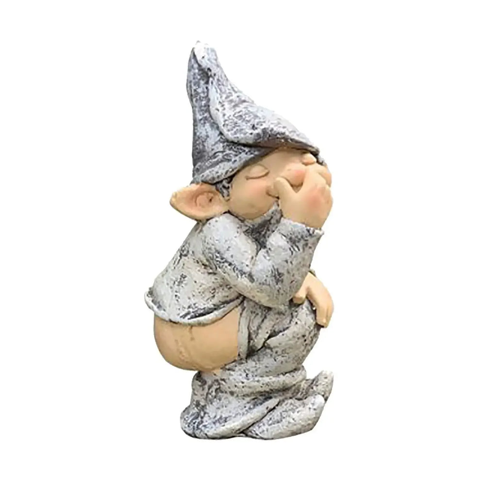 Funny Garden Gnome Statue