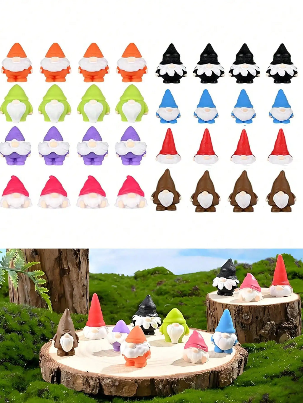 Mini Resin Gnome Figurines – Bulk Pack (10, 20, 50 or 100pcs)