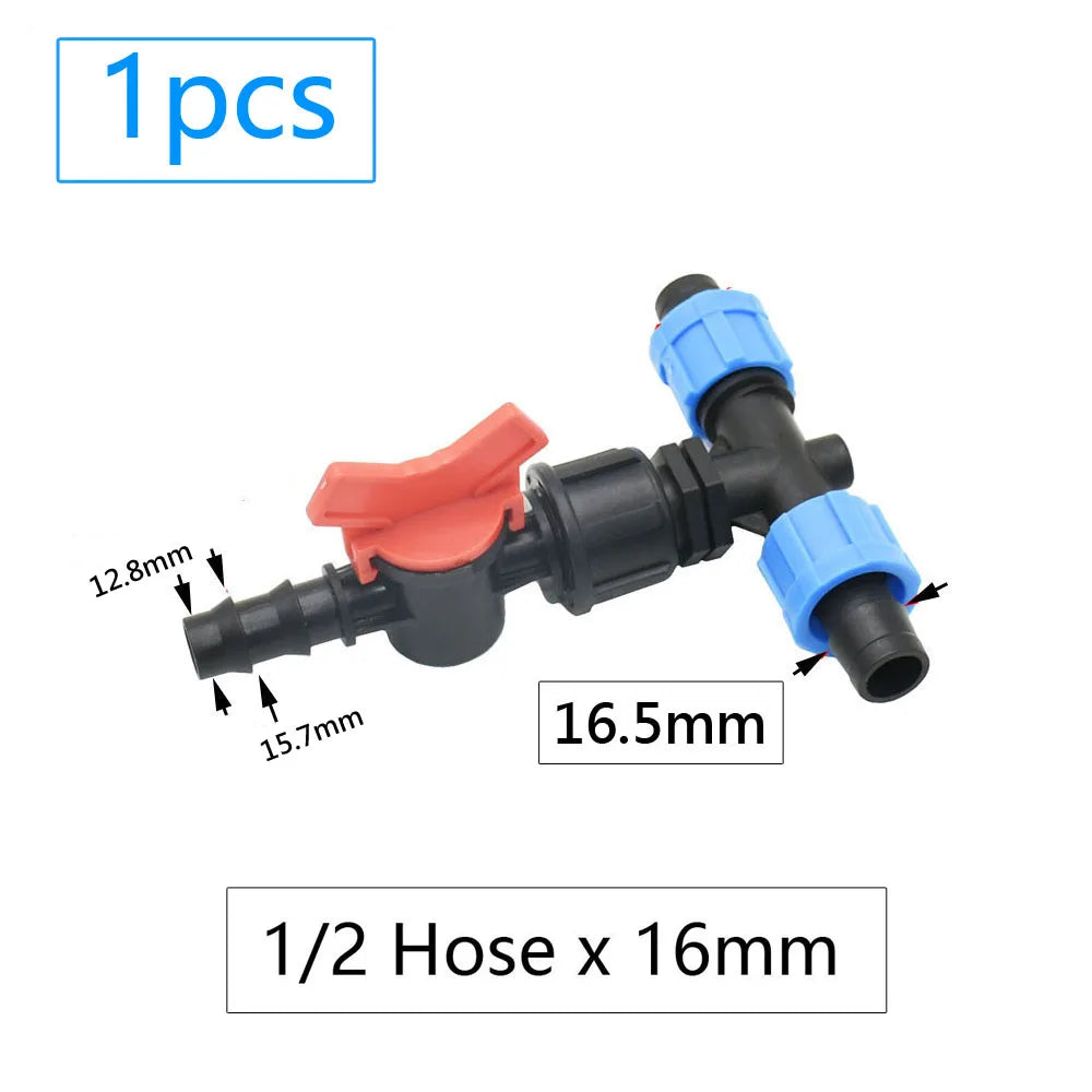 16mm Drip Tape Connectors – Tee, Elbow, End Cap & More (5/8")