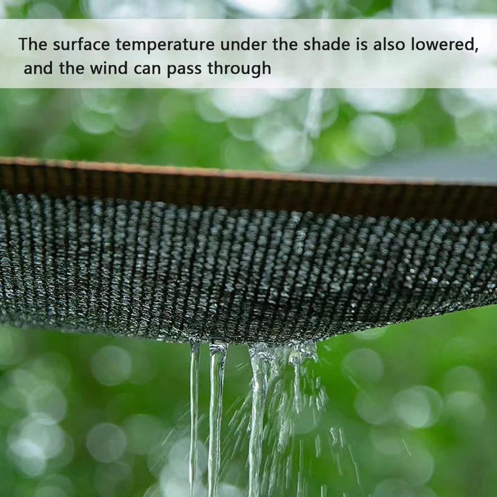 50% Black Shade Cloth with Grommets Durable Mesh Tarp Resistant Garden Sun Shade Netting for Pergola Greenhouse Plants Growing