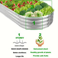 Oval Galvanized Raised Garden Bed – 4x2 ft (122x61cm)