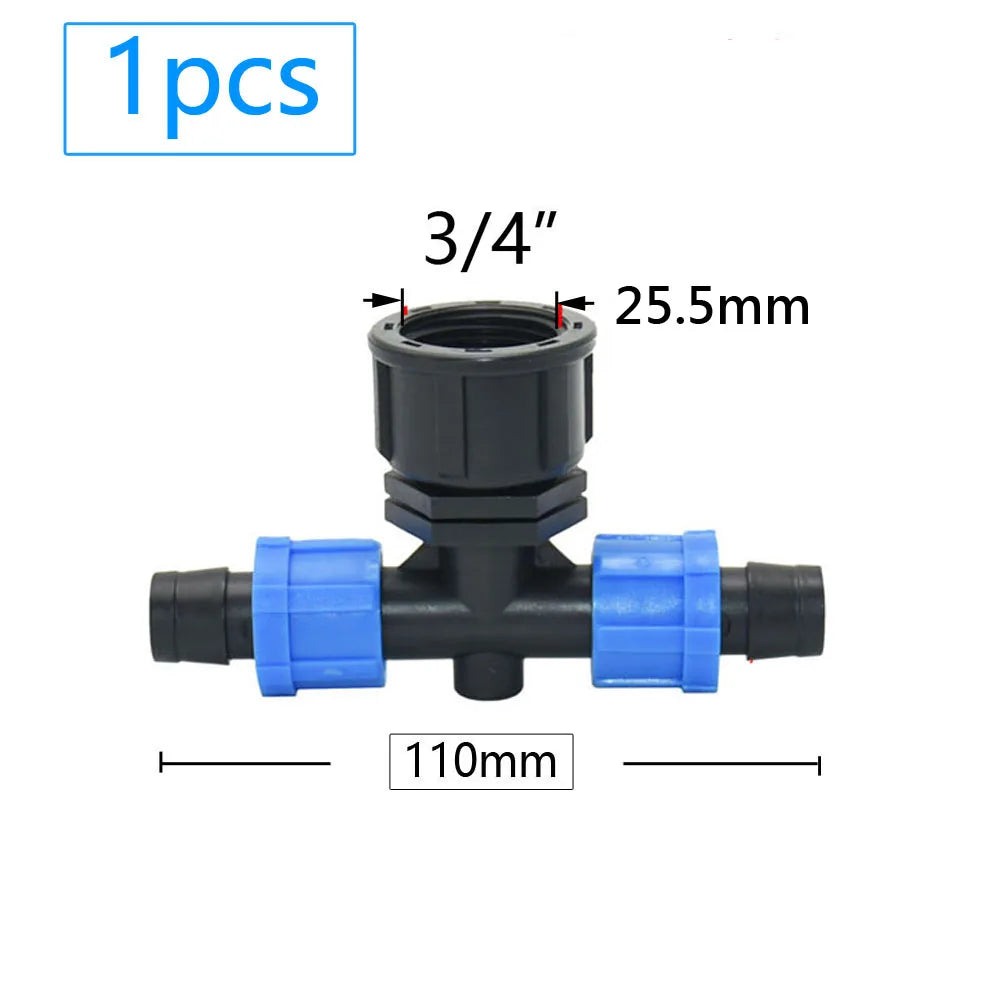 16mm Drip Tape Connectors – Tee, Elbow, End Cap & More (5/8")