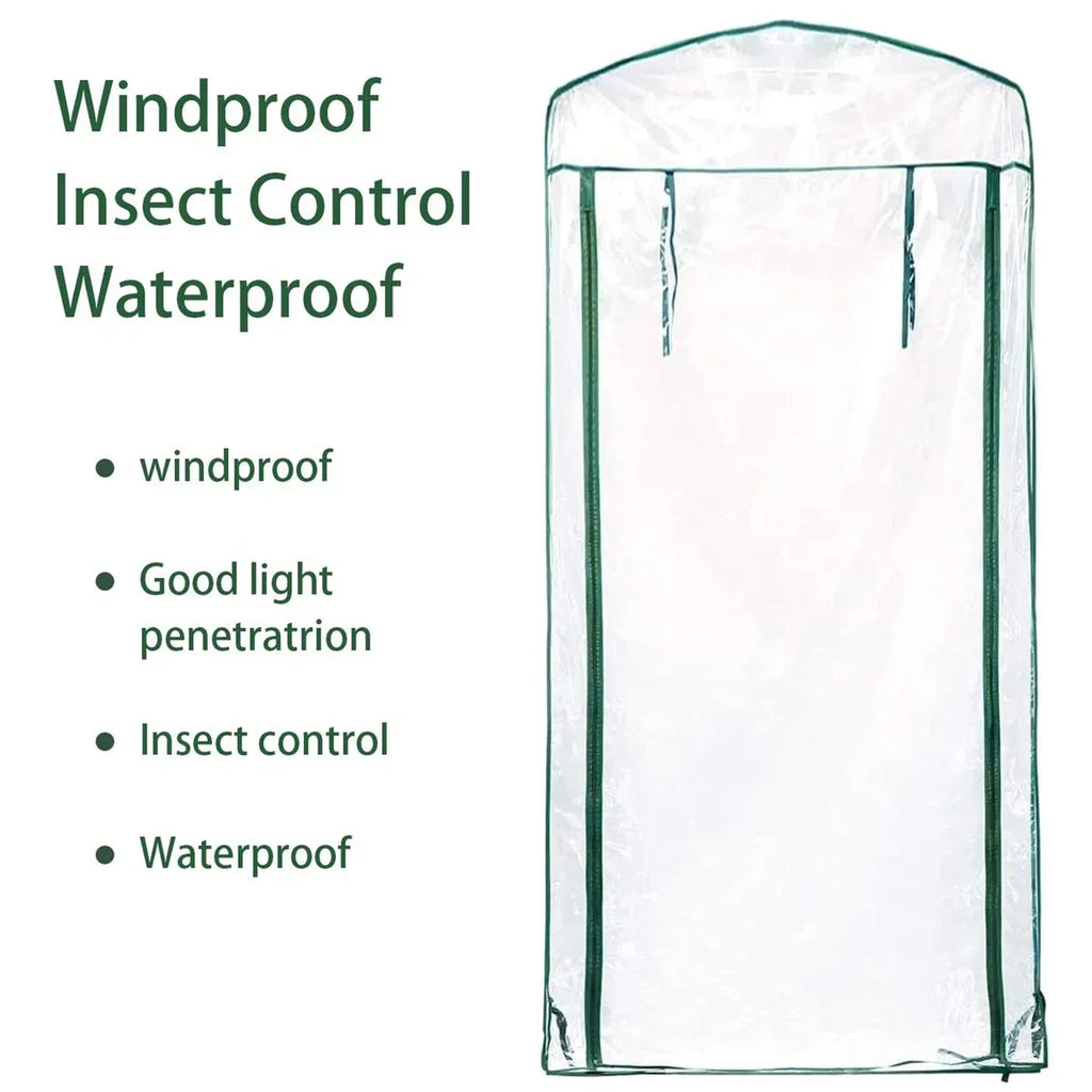 PVC Plastic Mini Greenhouse Tiered Growbag Grow House with Cover Five Floor Green Garden Greenhouse Outdoor for Household